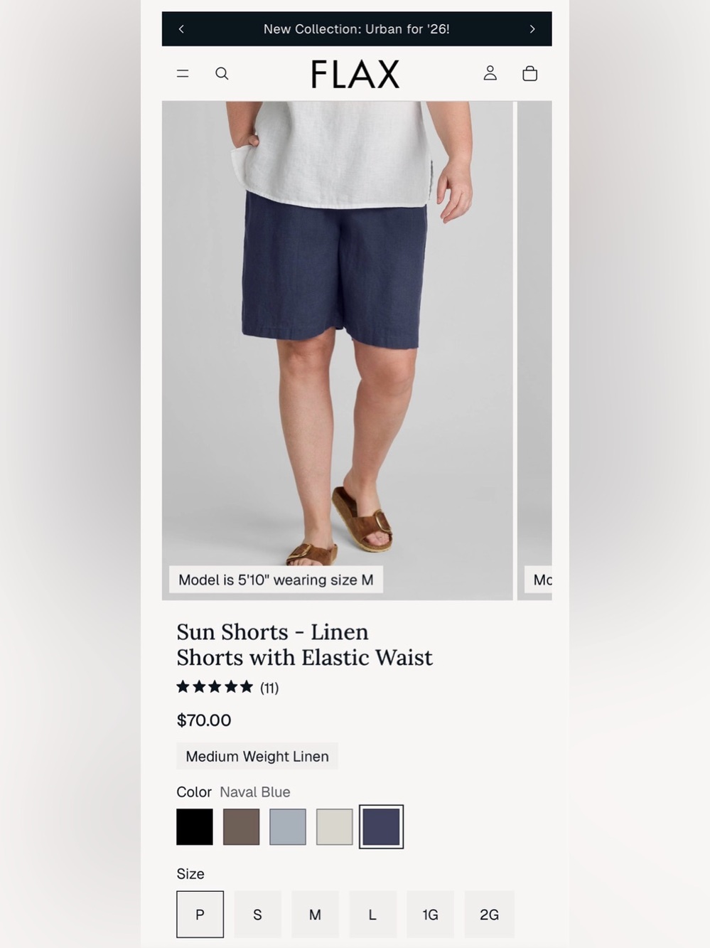 Flax Sun Shorts - Naval Blue Linen